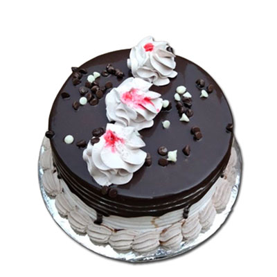 "Round shape chocolate cake - 1kg - Click here to View more details about this Product